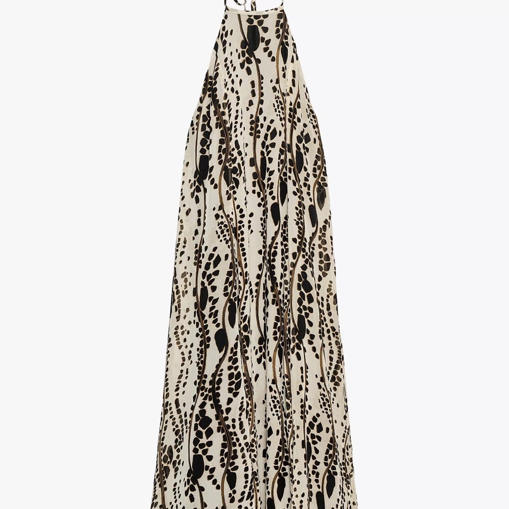 Zara Black and Cream Maxi Dress